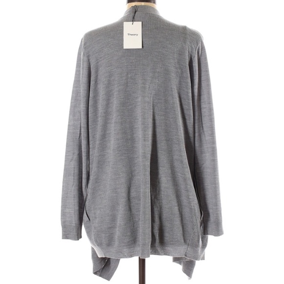 NWT Theory 100% Wool Open Front Winxie F Cardigan - Picture 2 of 4
